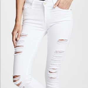 Frame white jeans